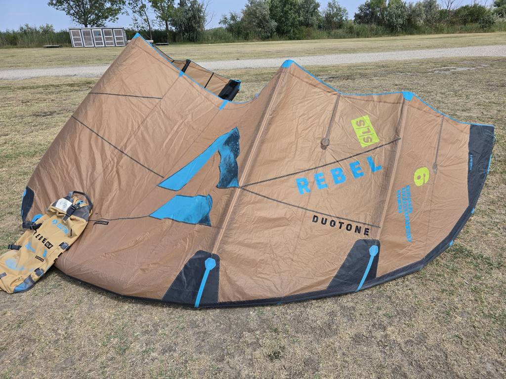Gebraucht Duotone Rebel SLS 2026 Kite 9 m² Sand_Turpuoise 02_2