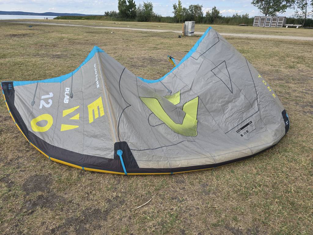 Gebraucht Duotone Evo D_LAB 2026 Kite 12 m² Grey_Lime_6