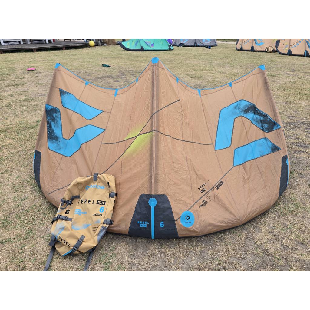 Gebraucht Duotone Rebel SLS 2026 Kite 6 m² Sand/Turpuoise