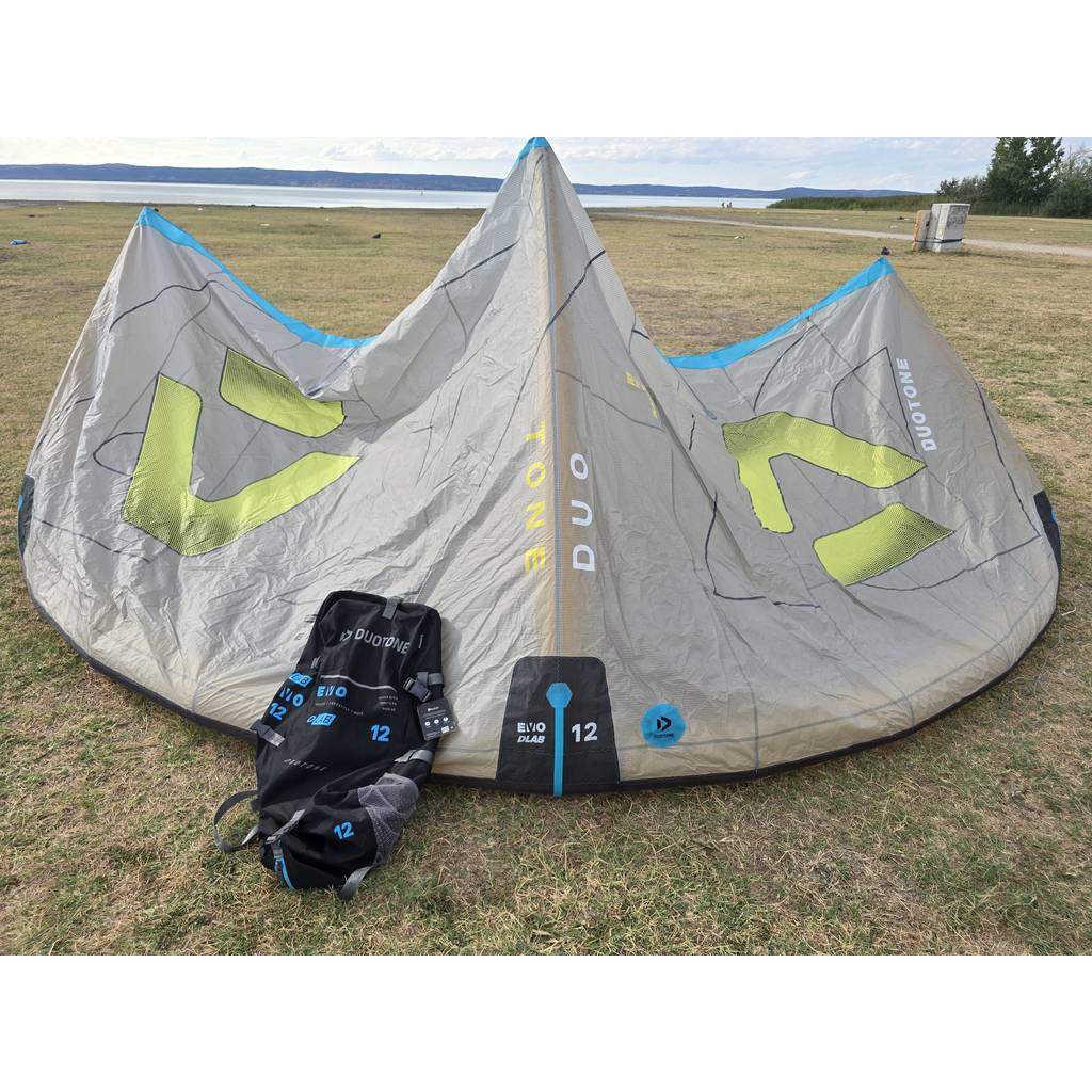 Gebraucht Duotone Evo D/LAB 2026 Kite 12 m² Grey/Lime
