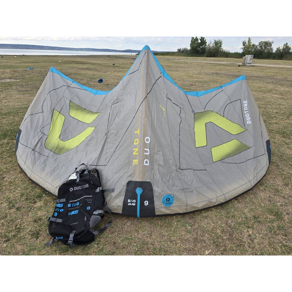 Gebraucht Duotone Evo D/LAB 2026 Kite 9 m² Grey/Lime