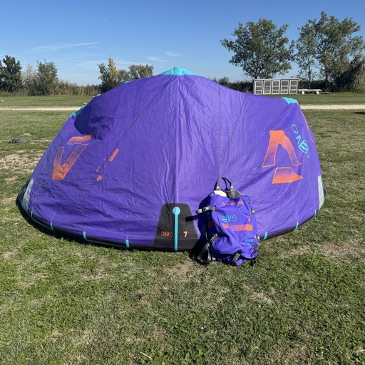 [P0175081-C16:green-Duotone-C17:purple-2026-7-GEB01] Gebraucht Duotone Evo 2026 Kite 7 m² Purple